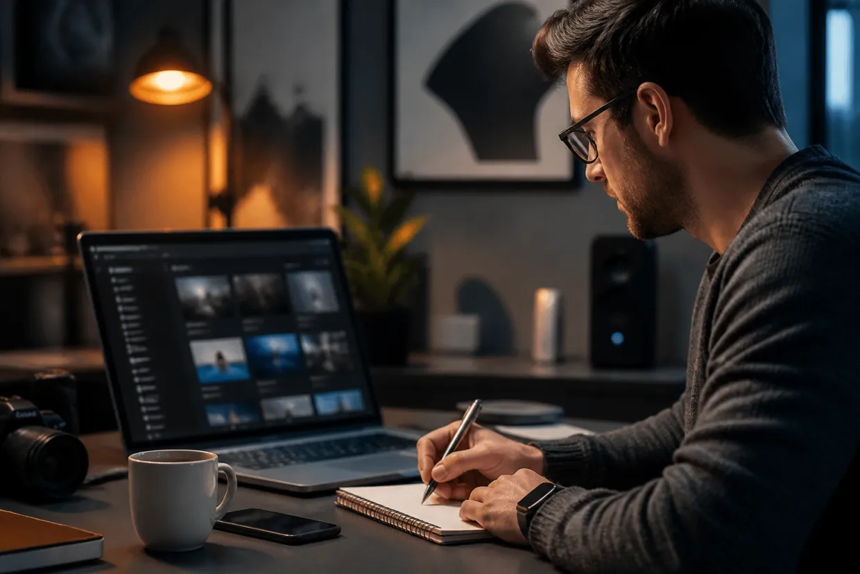 A researcher is analyzing a dark web marketplace on their laptop.